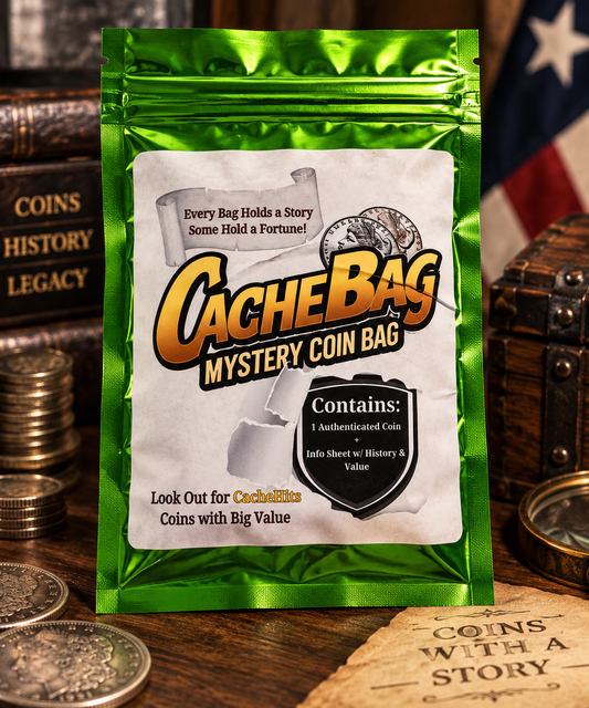CacheBag™ Mystery Coin Bag – Every Bag Holds a Story