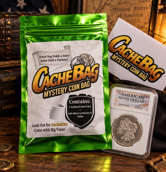 CacheBag™ Mystery Coin Bag – Every Bag Holds a Story