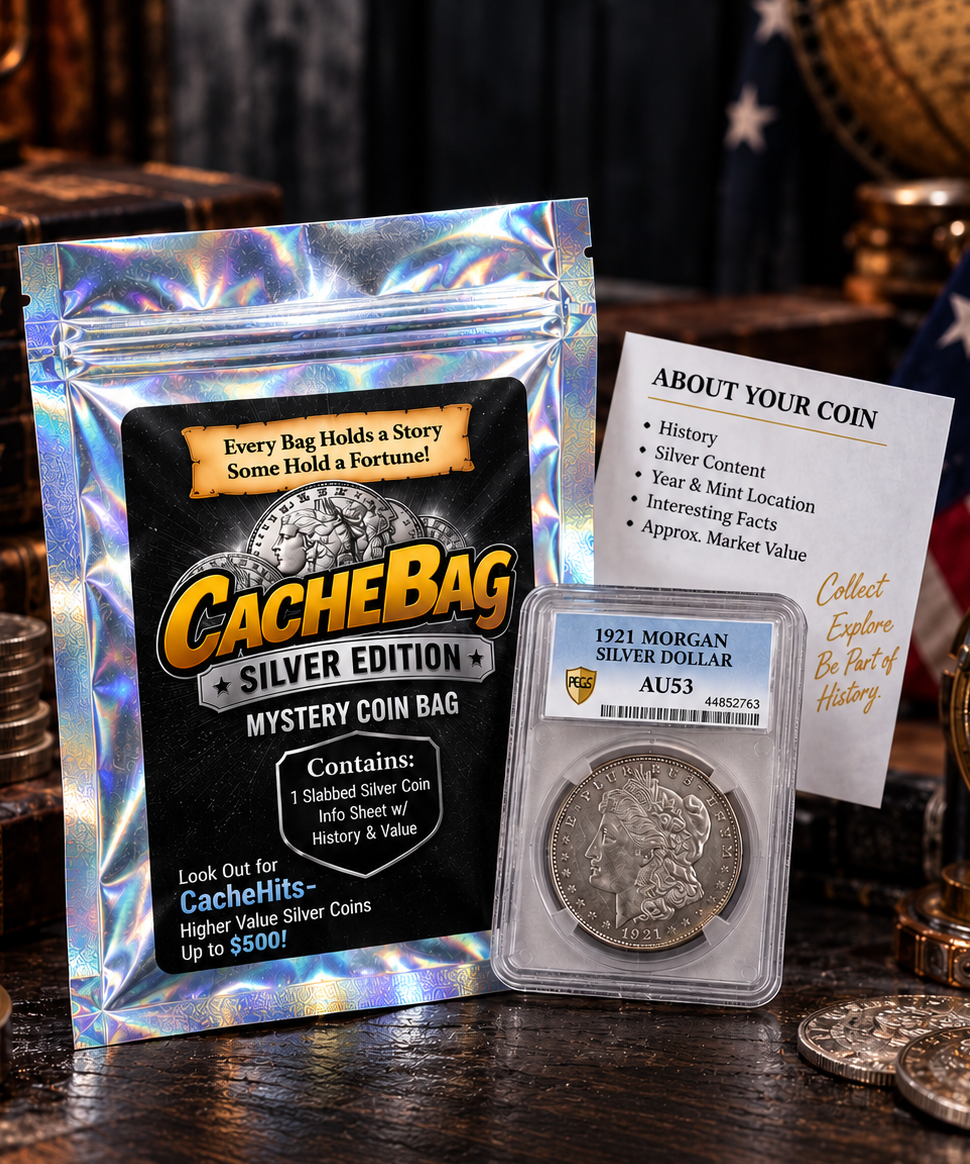 CacheBag™ Silver Edition – Mystery Silver Coin Bag