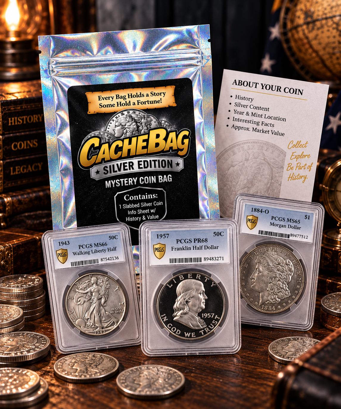 CacheBag™ Silver Edition – Mystery Silver Coin Bag