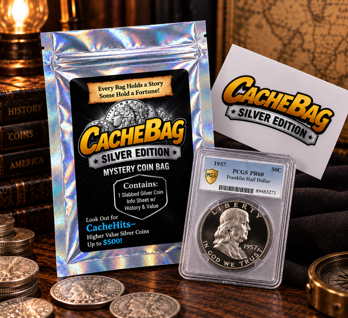 CacheBag™ Silver Edition – Mystery Silver Coin Bag